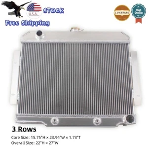 3 Row Radiator Fit 72-86 Jeep CJ / CJ5 / CJ7 Chevy Small Block SBC Swap V8 AT/MT - Picture 1 of 9