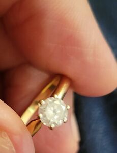 .55ct Diamond Wedding Engagement Ring 14k Gold 2.3 grams Size 6.75 Appraisal