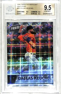 2016 Panini Father's Day Holo Plaid DALLAS KEUCHEL Astros Card Graded BGS 9.5 - Picture 1 of 3