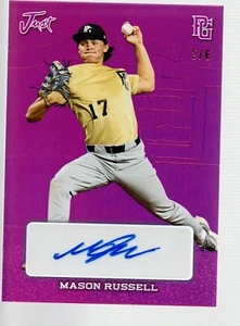 2023 Leaf Perfect Game Showcase Just Gems Pink Clear Auto #MR1 Mason Russell 2/6 - Picture 1 of 1