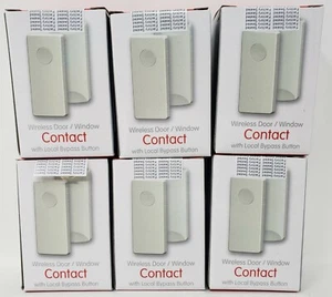 6 Pk Ecolink WST-212 Honeywell & 2GIG Wireless Door/Window Sensor w/Local Bypass - Picture 1 of 4