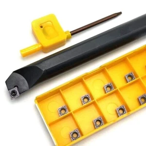Soporte para herramienta de torneado interno de carburo CNC S16Q-SCLCR06 16 mm 5/8" + 10 piezas CMT21,51 - Imagen 1 de 4