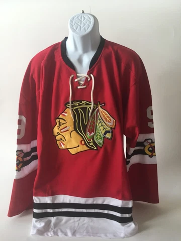 Bobby Hull # 9 Chicago Blackhawks  NHL Hockey Jersey Sizes  L ,XL, and XXL Cover