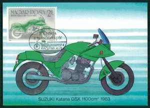 UNGHERIA MK MOTO MOTO SUZUKI GSX CARTA MASSIMA CARD MC CM ew16 - Foto 1 di 2