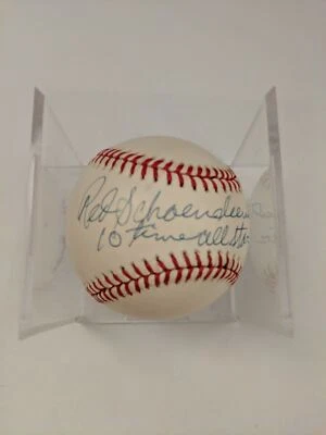 RED SCHOENDIENST SIGNED AUTOGRAPHED MLB ONL BASEBALL CARDINALS HOF JSA DECEASED  - Image 1 of 4