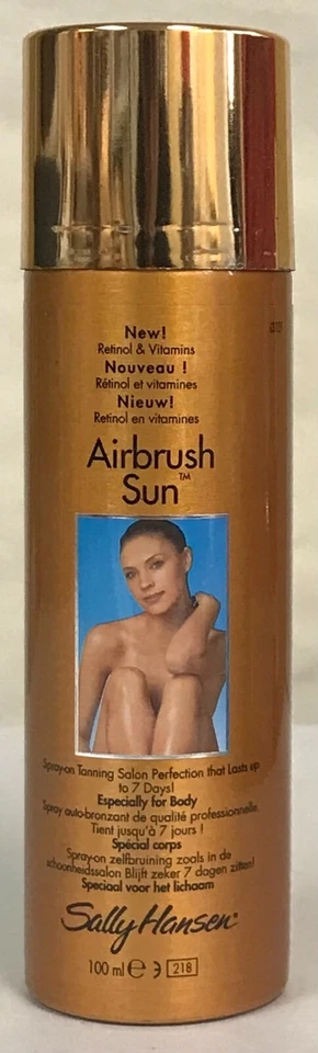 2 Cans Sally Hansen Airbrush  Sun for Body 3.5 oz /  100 g  Spray On Tanning - Image 1 of 2