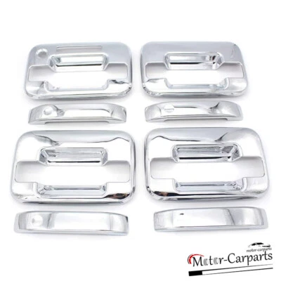 Fits Ford F-150 F150 2004-2014 Door Handle Covers Overlay Trim CHROME Foto 1 de 2