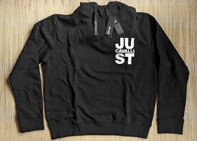 Suéter Just Cavalli Hombre Negro Con Capucha Talla XXL Foto 1 de 4
