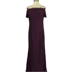New listingAdrianna Papell Women's Formal Dress Size 14 Purple Lace Off the Shoulder Gown