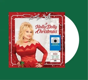 DOLLY PARTON A HOLLY DOLLY CHRISTMAS VINYL NEW! LIMITED WHITE LP! MILEY CYRUS - Picture 1 of 1