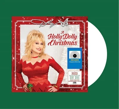 DOLLY PARTON A HOLLY DOLLY CHRISTMAS VINYL NEW! LIMITED WHITE LP! MILEY CYRUS - Image 1 of 2