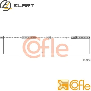 CABLE PARKING BRAKE 92.11.5756 FOR OPEL CORSA/Hatchback/Van TIGRA/TwinTop 1.4L - Picture 1 of 7