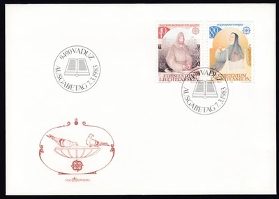 Liechtenstein FDC 1983 Michel 816/17  EUROPA CEPT Great Achievements of Human Ge - Image 1 of 2