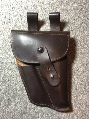 Vintage 1977 Warsaw Pact Military Leather Holster – Makarov PM, OTK2 Stamped - Image 1 of 4