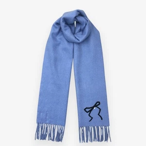 Vintage Lanvin Schal Muffler Wolle Kaschmir Fransen Winter Weihnachten Schals 12x63 - Bild 1 von 5