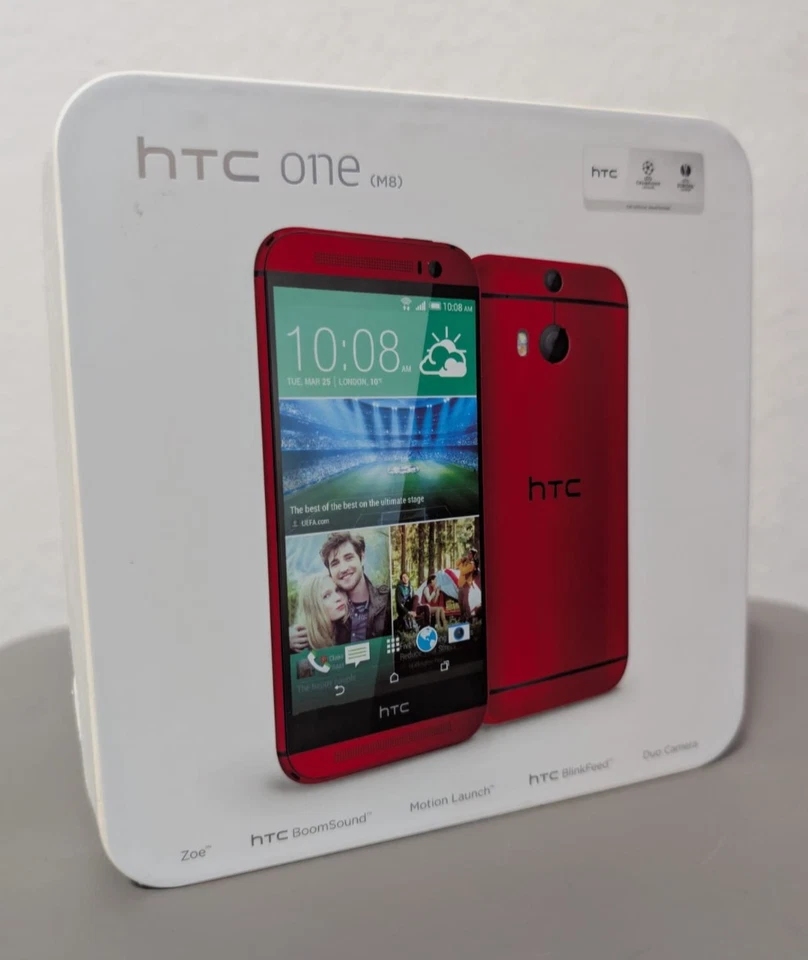 HTC One M8 16GB Rot/Red Smartphone /Handy mit OVP Unbenutzt! - Bild 1 von 4