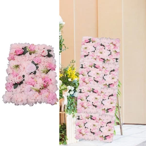 12pcs Wedding Venue Decorations Artificial Flower Wall Stage Background Decor - Picture 1 of 16