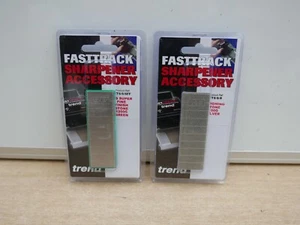 PAIR OF TREND FTS FAST TRACK DIAMOND STONES SILVER 100GRIT & GREEN 1200GRIT - Picture 1 of 1