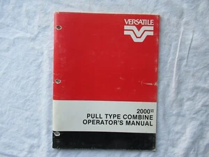 Versátil 2000 1984 tipo tracción combinado manual del operador original - Imagen 1 de 8