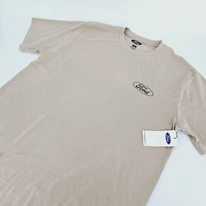 Ford Mustang Classic Car Mens X-LARGE XL Graphic T-shirt Tee Beige Boxing NEW - Picture 1 of 10