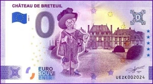 UEZK / CHATEAU DE BRETEUIL / BILLET 0 € / NULL EURO-SCHEIN / 0 € 2023-1 - Picture 1 of 1