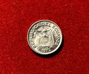 Ecuador 1972 10 Centavos BU Nickel Clad Steel Coin KM#76c T4289 - Picture 1 of 2