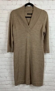 THE LIMITED beige wool blend knit bodycon shawl V-neck size S - Picture 1 of 8