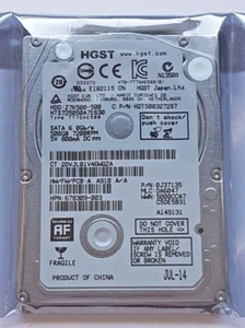 500 GB SATA HGST HTS725050A7E630 7200rpm 32MB HDD 2,5 " Internal Hard Drive New - Picture 1 of 1