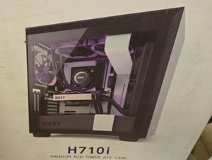 NZXT H710i Case w/ 6 AER RGB2 Fans. Black/Red - Picture 1 of 4