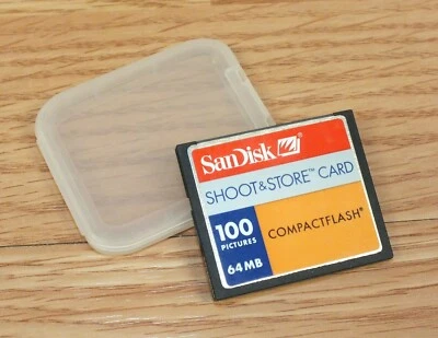 SanDisk (SDCFB) Shoot & Store 64 MB 100 Pictures CompactFlash Memory Card  - Image 1 of 4