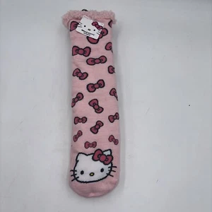 Hello Kitty Women's Slipper Socks Pink Bow Size 4-10 Cozy Slip Resistant NWT - Picture 1 of 4