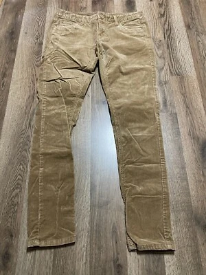 Pantalones Mossimo, Mujer Junior Talla 7, Marrón, Delgado, Terciopelo, Pierna Recta Foto 1 de 4