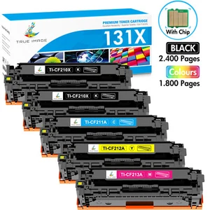 Toner for HP CF210X 131A CF210A LaserJet Pro 200 Color M276nw M251nw M251n Lot - Picture 1 of 23