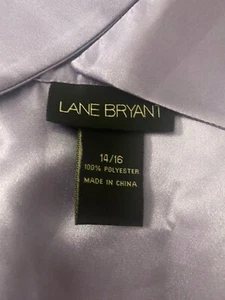 Lane Bryant Womens Golden Button-Up Roll-Tab Sleeve Casual Satin Shirt 14/16 - Picture 1 of 8