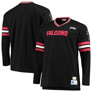 Atlanta Falcons Mitchell & Ness SCHWARZ BIG & TALL NFL LANGARM HERREN 4XL neu mit Etikett $ 98 - Bild 1 von 4
