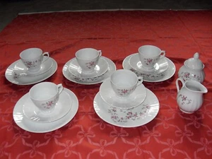 Altes Bavaria Creidlitz Kaffeeservice mit Zuckertopf und Milchkännchen 5 Persone - Bild 1 von 6