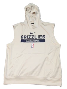 Nike Memphis Grizzlies Team Issued Sleeveless Hoodie Mens 3XL Tall DN7217-027 - Picture 1 of 12