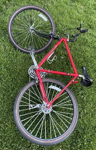 Maruishi MT-450 Mountain bike (52 frame) rare bike red color 26”tire Bicycles - Picture 1 of 12