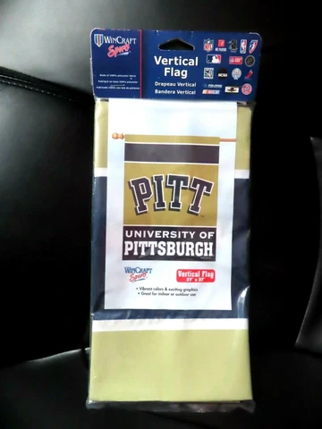 University of Pittsburgh Panthers 27" x 37" Vertical Hanging Wall Flag. Logo Cover