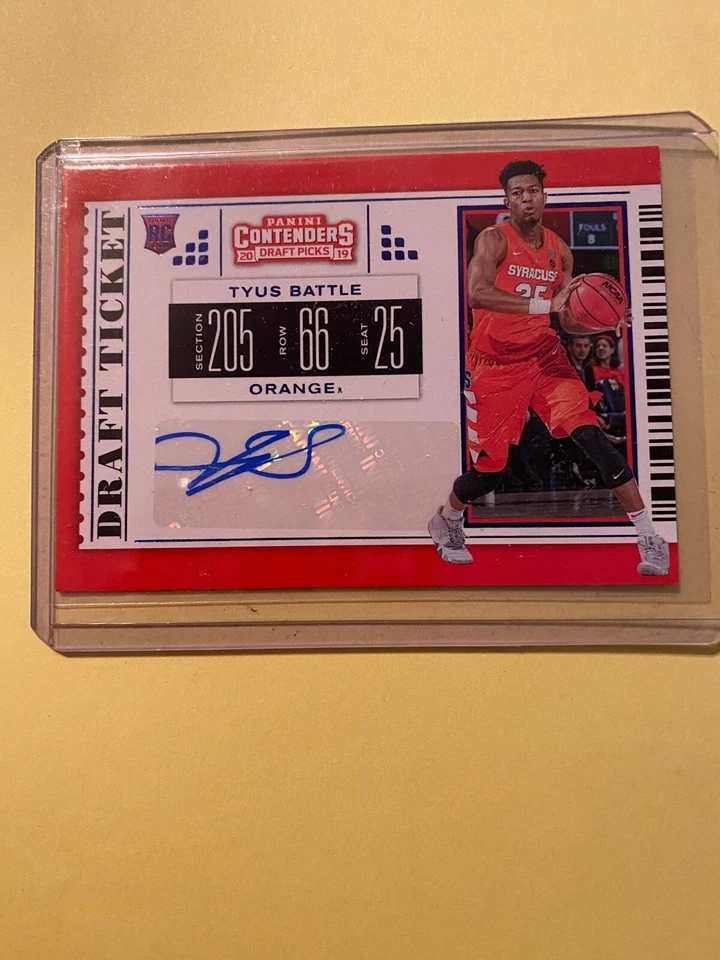 A40,721 - 2019-20 Panini Contenders Draft Picks #115 Tyus Battle Auto RC - Image 1 of 1