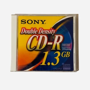 5-PACK SEALED SONY CD-R RECORDABLE VIDEO DATA DOUBLE DENSITY 1.3GB JEWEL DISCS - Picture 1 of 2