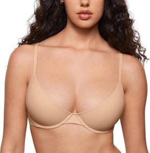 INLYRIC Women's Inbarely Plus Balconette Bra - Lightly Padded Underwire - Picture 1 of 7