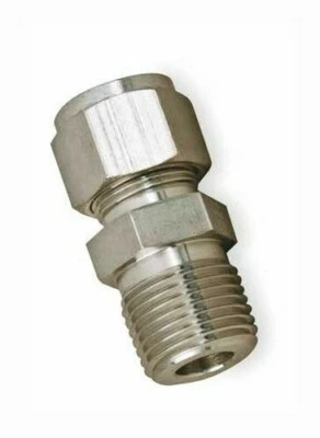 3/8" Tube x 1/2" MNPT 316ss Male Fitting Hansun SMCI-6-8N - Image 1 of 2