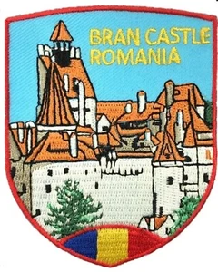 Bran Castle Romania Patch Bügelbild/Aufnähen Abzeichen Reise Europa Siebenbür... - Bild 1 von 3