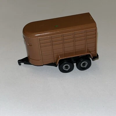 Farm Livestock ERTL 1/64 Scale Brown Horse Cattle Livestock Trailer No Doors - Image 1 of 4