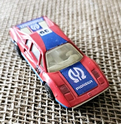 Matchbox 1981 Ferrari 306 GTB Pioneer Red Blue Car - Image 1 of 4