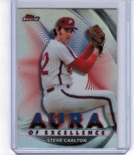 2022 Topps Finest Steve Carlton Aura of Excellence (AE-SC)