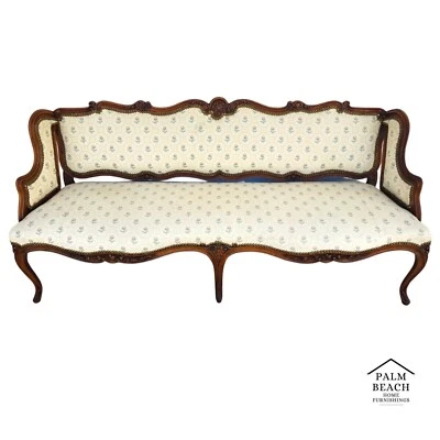 Antique Canape Bench Louis XV Style - Image 1 of 4