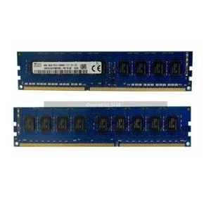 Hynix DDR3 16G 2x8GB PC3-12800E 1600MHz ECC Unbuffered UDIMM Ram for Workstation - Picture 1 of 5
