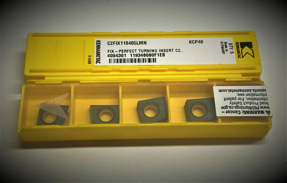 5st Kennametal Wendeplatten  C2FIX 110405LMN KCP40   Wendeschneidplatten - Bild 1 von 1